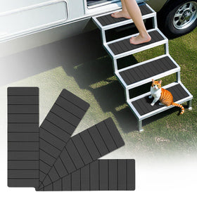 SKYJDM front view of step covers showing pack and benefit of ready-to-install protection
