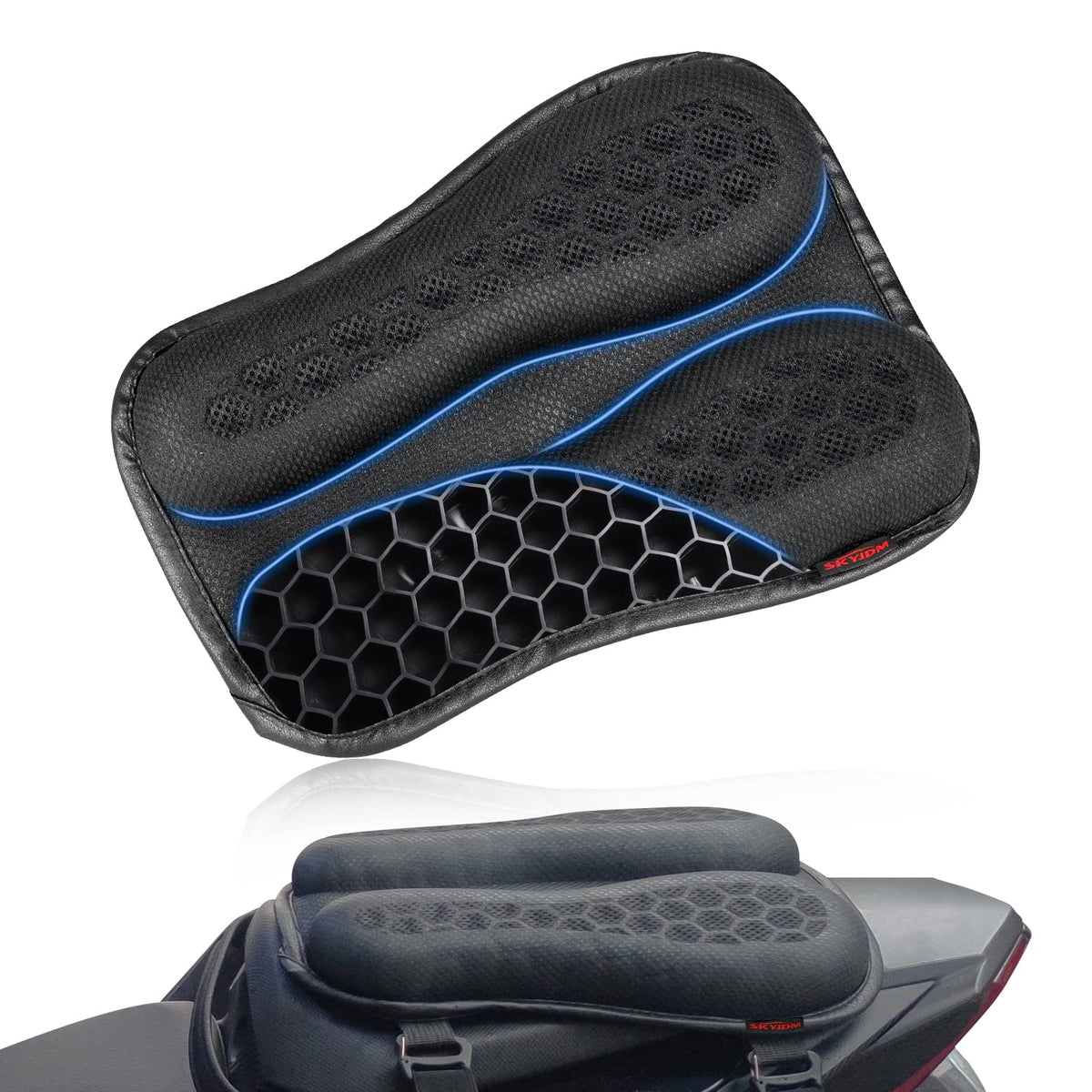 SKYJDM front view of passenger seat cushion showing shape and comfort