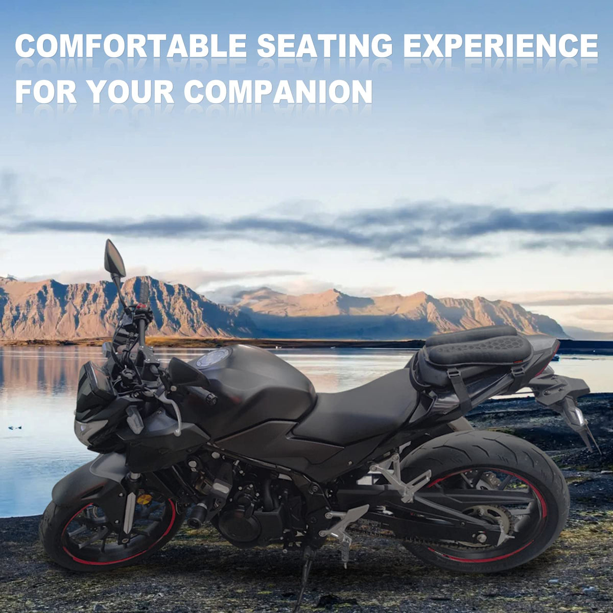 SKYJDM lifestyle shot passenger sitting comfortably thanks to shock absorption