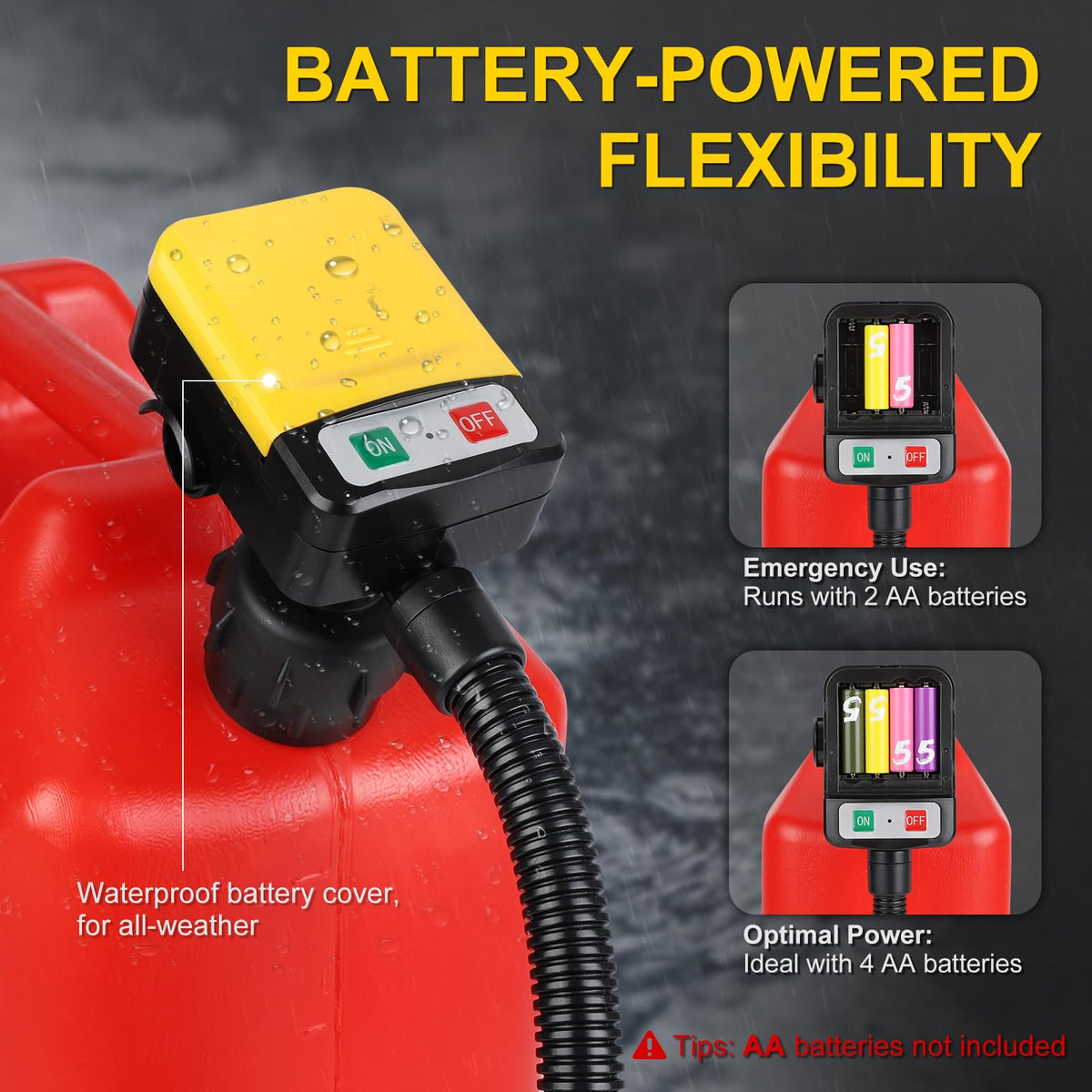 SKYJDM auto-stop sensor close-up demonstrating spill prevention benefit