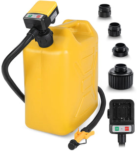 SKYJDM pump front view showing compact shape and yellow finish for easy storage