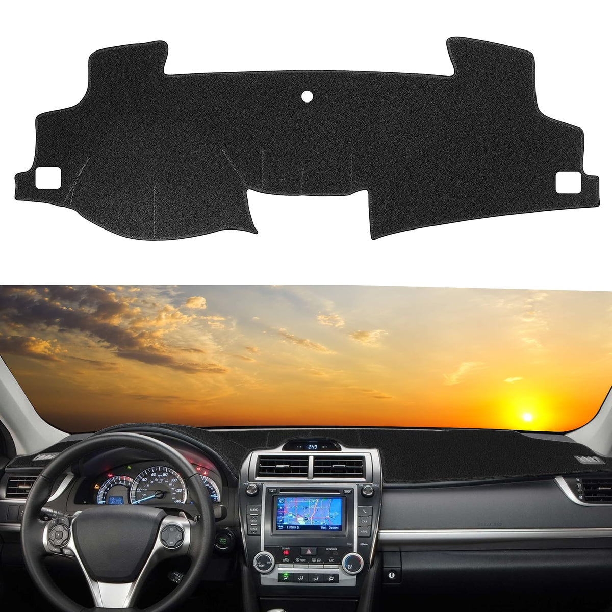 SKYLOTEC dash cover front overview showing neat fit and protection