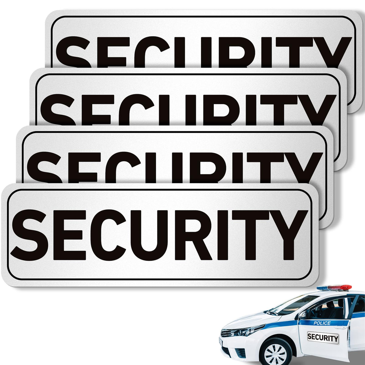 Skyygemm front view magnetic sign showing clear white and black border for improved visibility