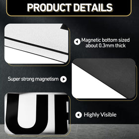 Skyygemm side edge view showing 0.3mm magnet thickness for secure adhesion