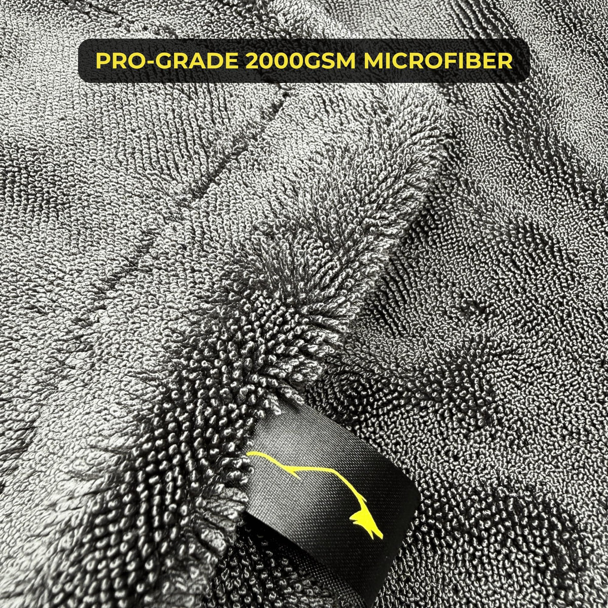 Sleek Dudes close-up of twist-loop microfiber showing dense fibers for faster drying