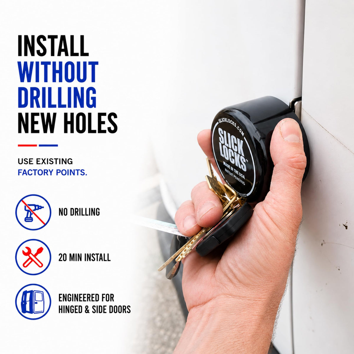Slick Locks close-up puck detail highlighting durable construction benefit