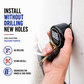 Slick Locks close-up puck detail highlighting durable construction benefit