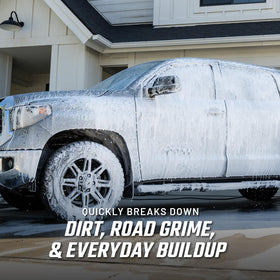 Slick Products foam cannon application creating dense foam for efficiency