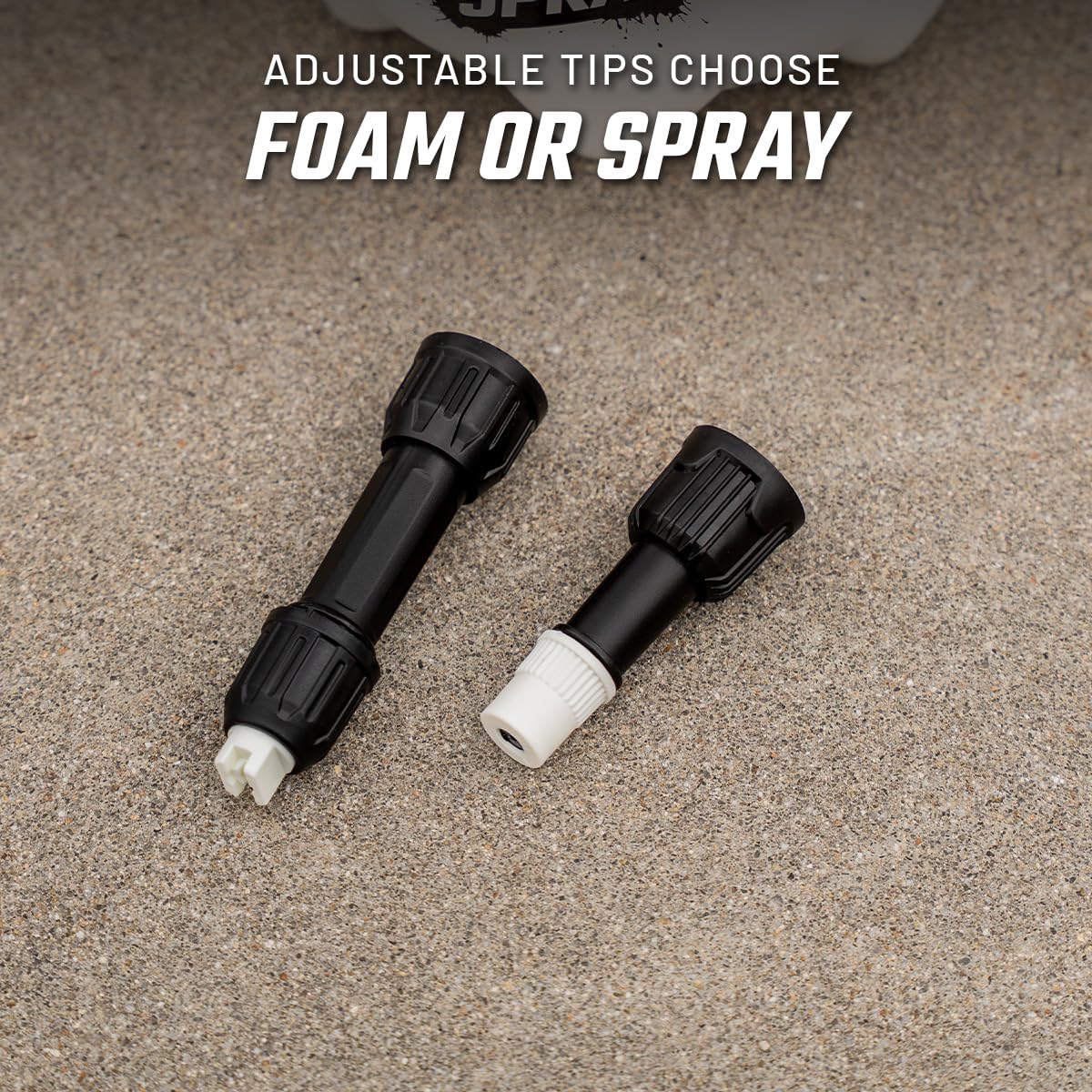 Slick Products sprayer in use rinsing a car producing clingy foam for deeper cleaning