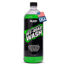 Slick Products front bottle view showing label and 32 oz concentrate