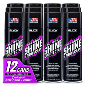 Slick Products front packaging showing label and size delivering value