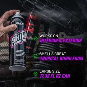 Slick Products used in garage lifestyle setting for convenient detailing benefit