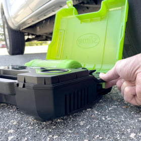 Slime 10201 cartridge being installed into Smart Spair Ultra kit, easy swap benefit