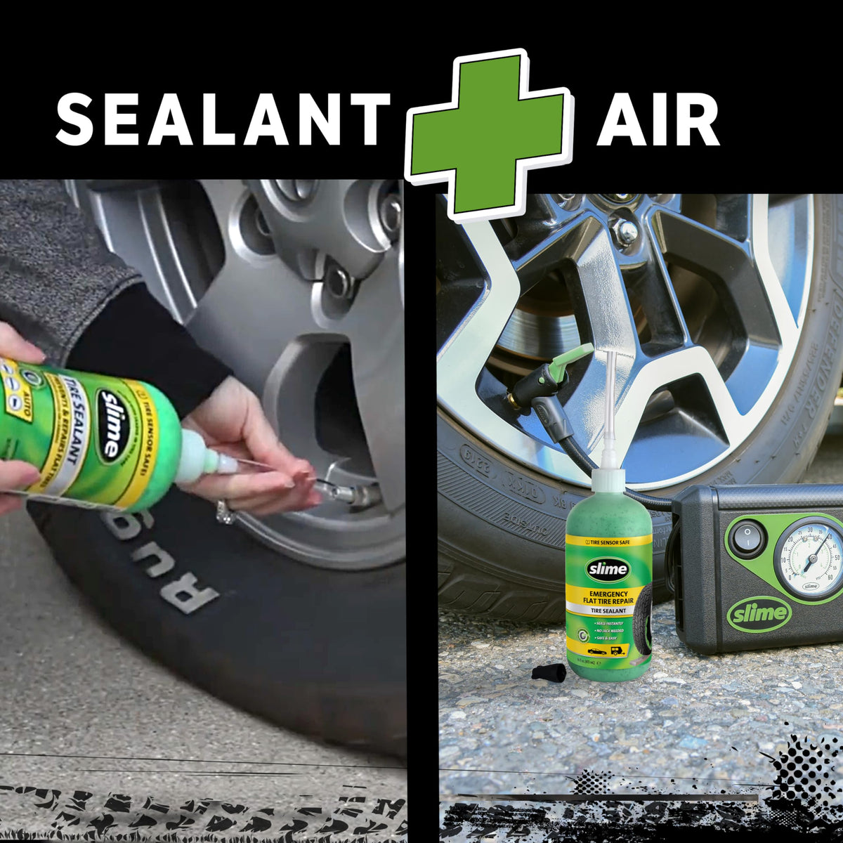 Slime kit accessories laid out including adapters and instructions for versatile use
