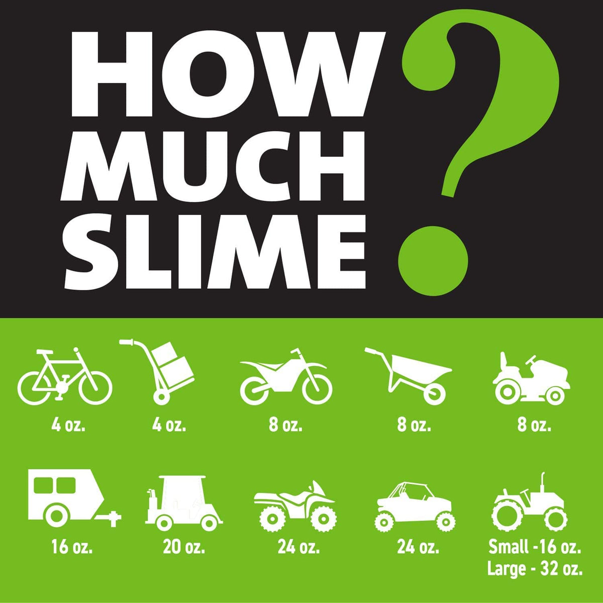 Slime in use on an ATV tire outdoors to prevent flats