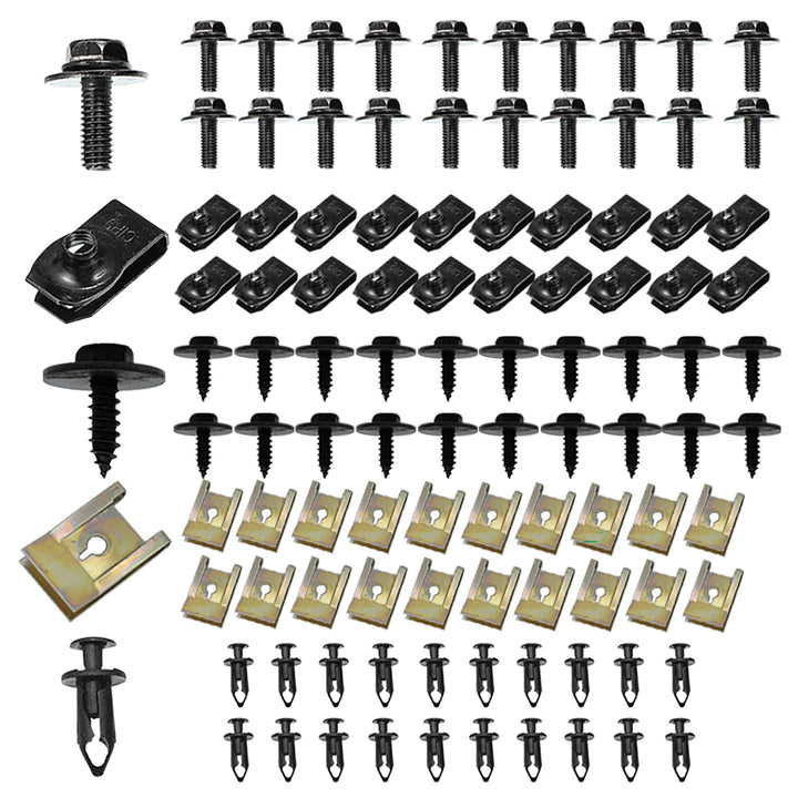SLIMI front packaging showing 100-piece black fastener kit and convenience