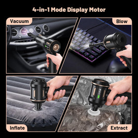 SLOKSFil included nozzles and USB‑C cable organized for versatile cleaning