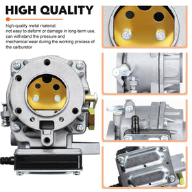Slother carburetor mounting flange detail for easy bolt alignment