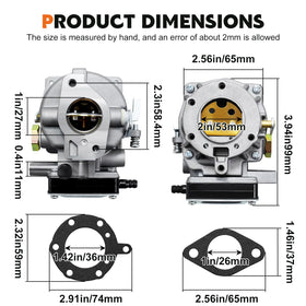 Slother carburetor side profile highlighting durable metal construction