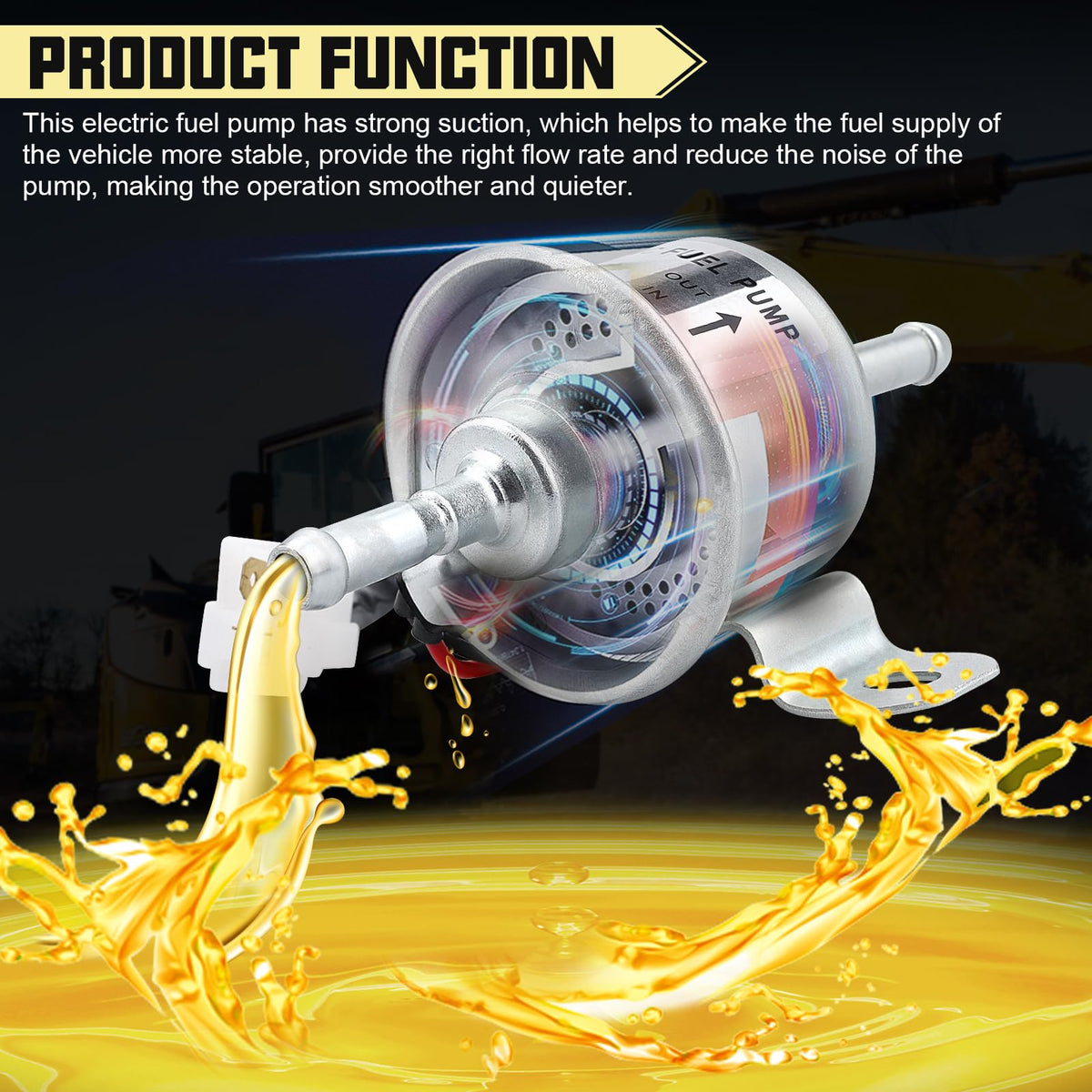 Slother pump installed on engine bay benefit: demonstrates correct fitment