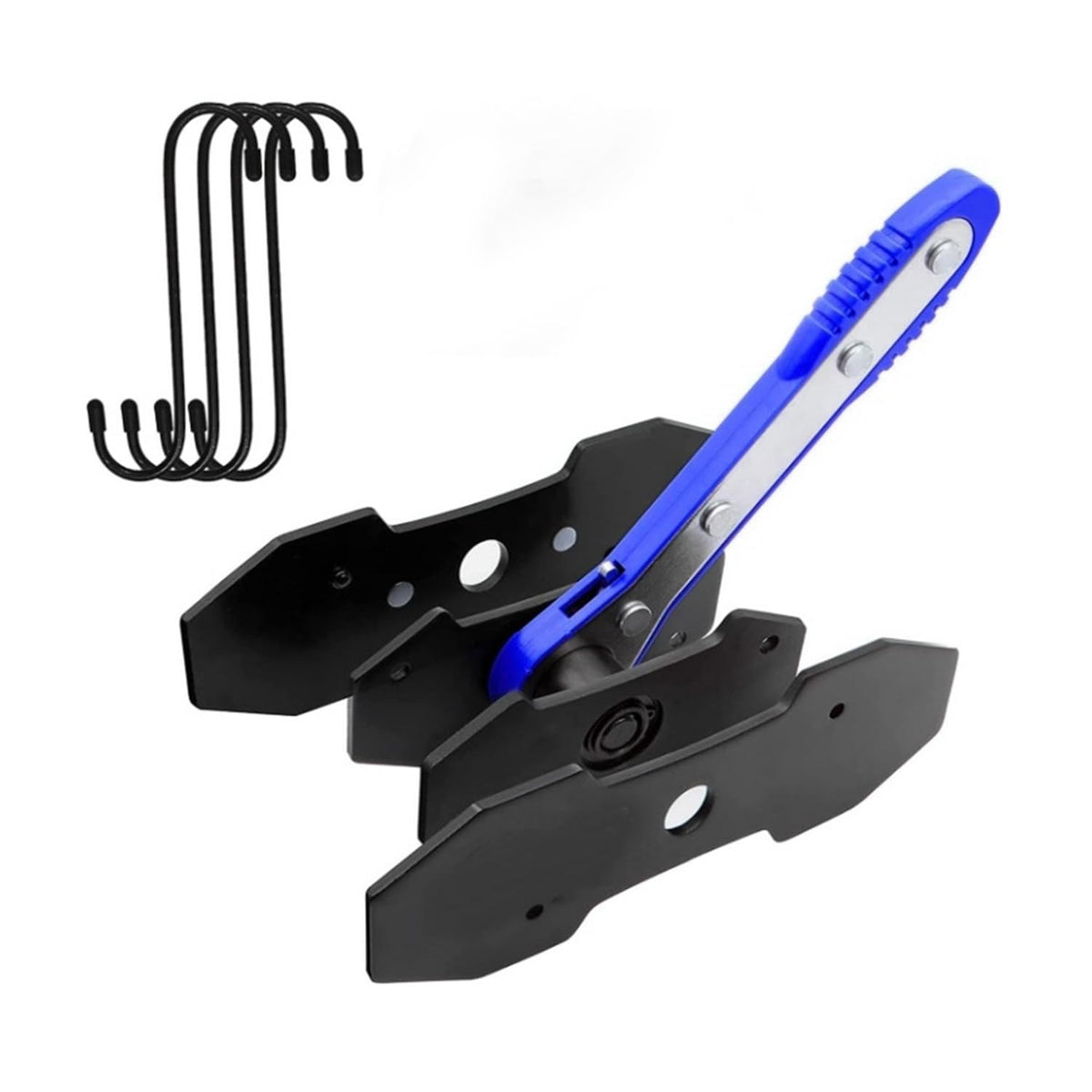 slrongpowlr front view of the entire caliper press tool set showing compact design and fast operation