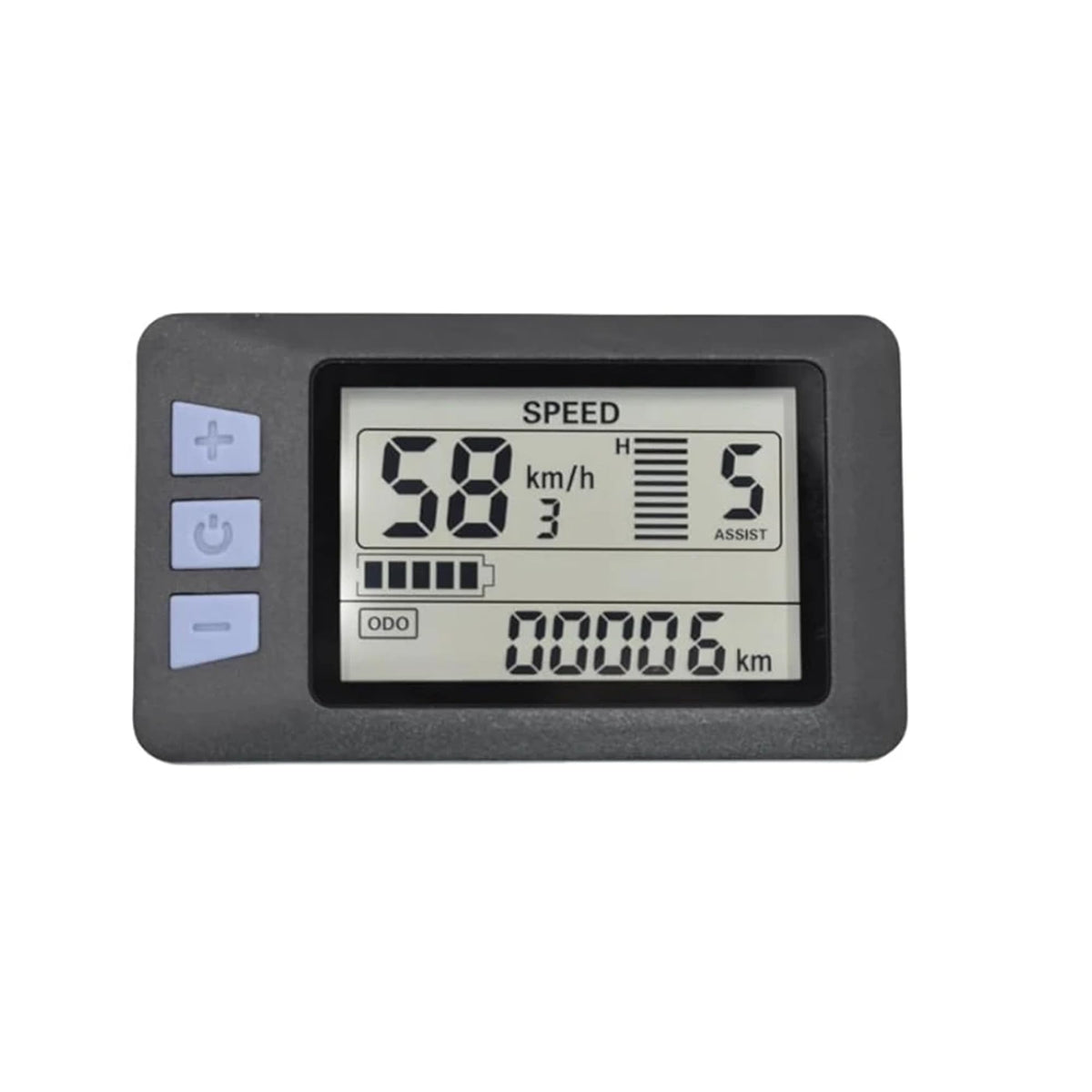 Slybar P3H front display showing clear ride data and easy reading
