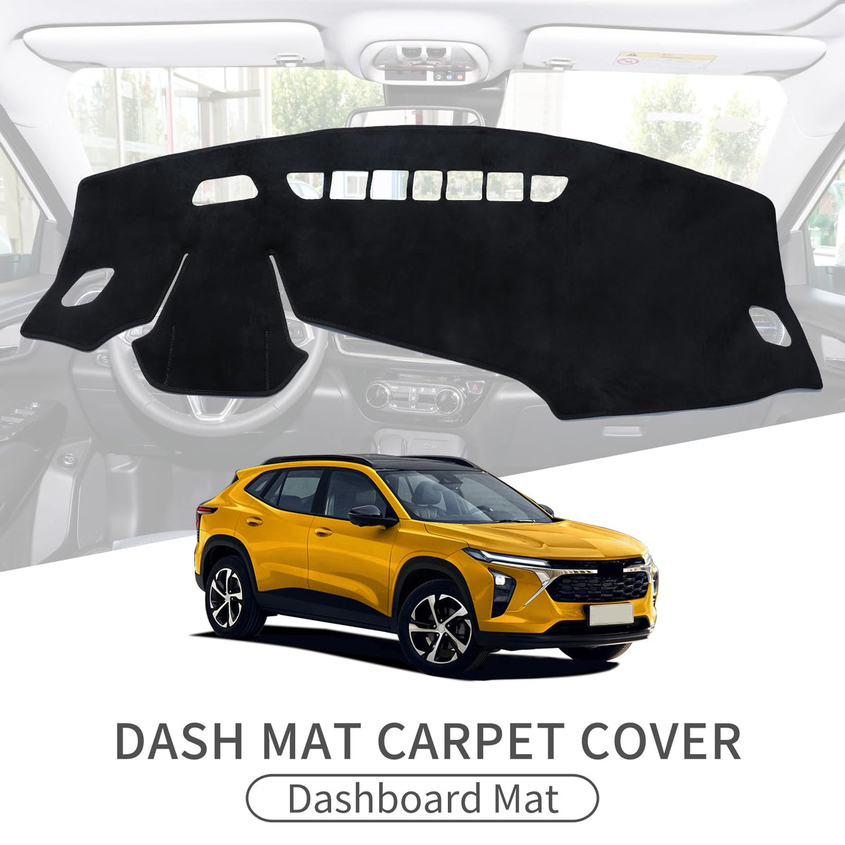 smabee dash mat close-up texture showing UV-resistant fabric and neat finish