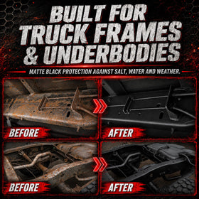 SMAPHY before-and-after metal panel illustrating stopped corrosion and restored surface