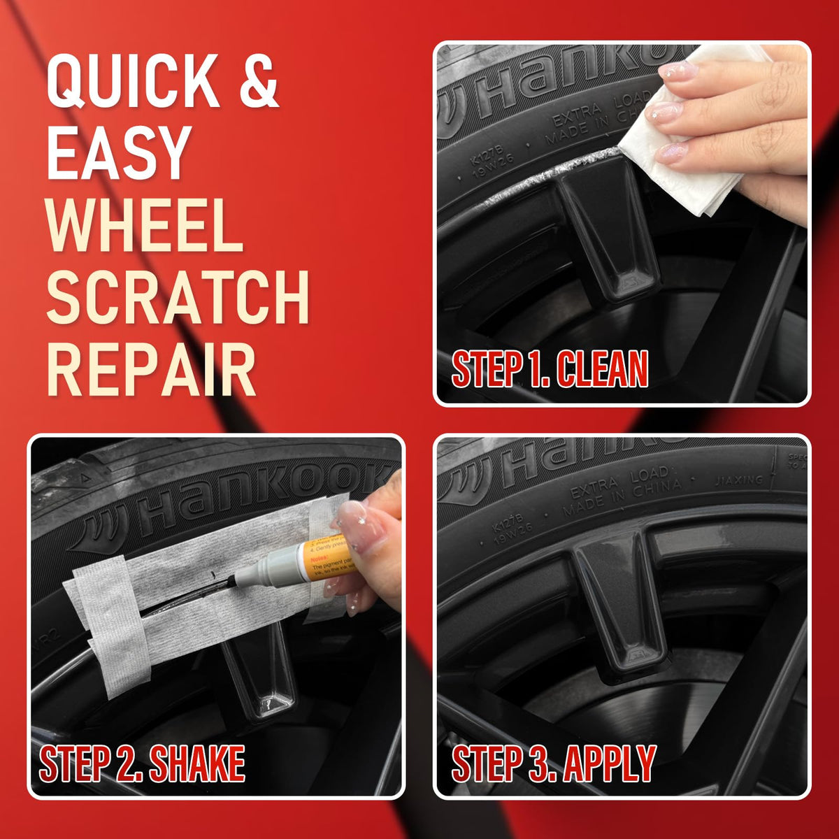 SMAPHY masking tape and cleaning wipes in use for neat, contamination-free repairs