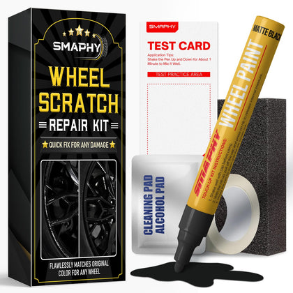 SMAPHY matte black touch-up pen showing precise applicator for clean repairs