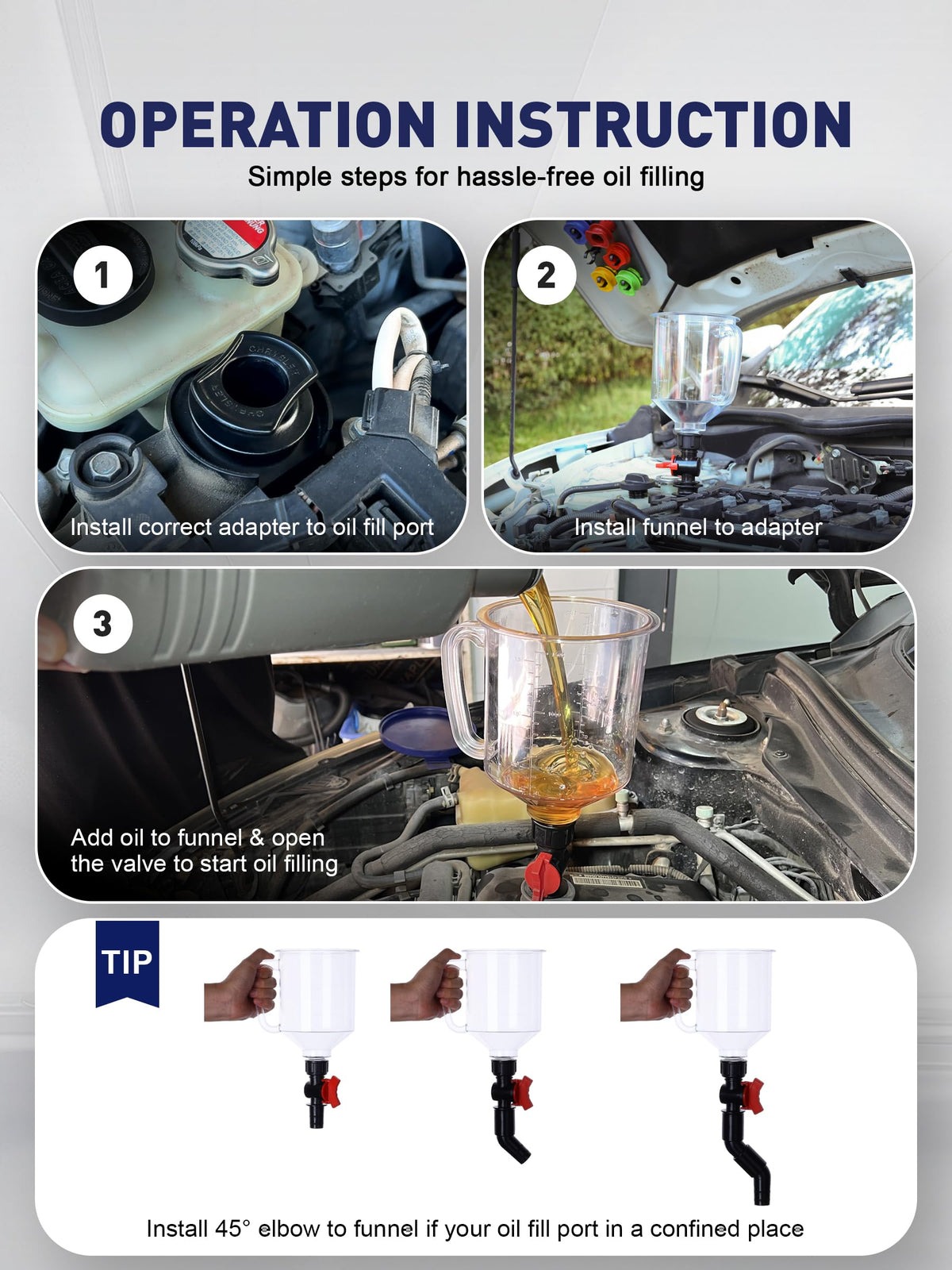 SMART JERRY red debris filter preventing contaminants entering oil