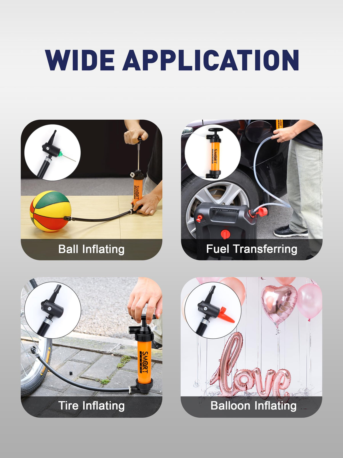 SMART JERRY pump cylinder close-up highlighting durable polypropylene construction