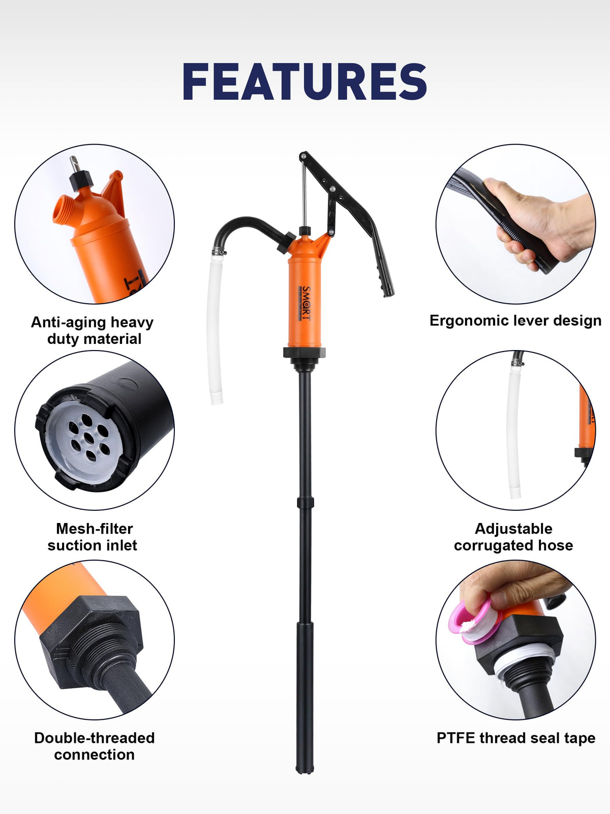 SMART JERRY double-thread connection detail providing leak-resistant secure fit