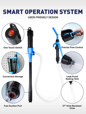 SMART JERRY kink-resistant 37-inch hose detail for flexible reach