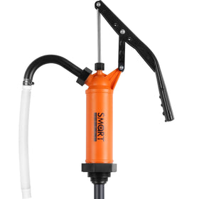 SMART JERRY pump shown next to a hand for scale clarifying size and handling ease