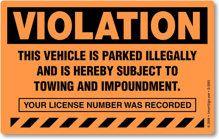 SmartSign front view of sticker pack showing bold orange message and pack count