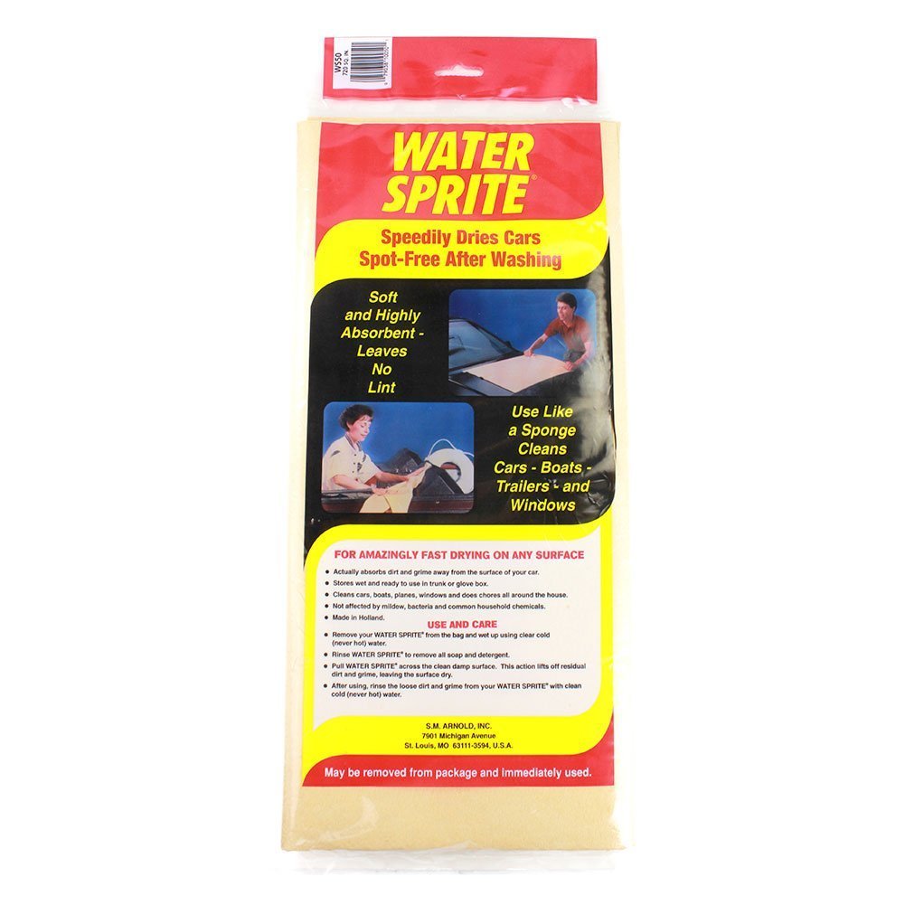 Smartwax Water Sprite front view showing full synthetic chamois and fast drying benefit