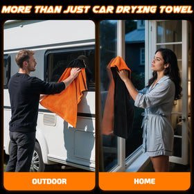 SMINDER towels in a detailing setup for fast, safe drying