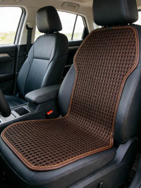 SMIUPIN front view of brown seat cushion showing breathable surface and comfort