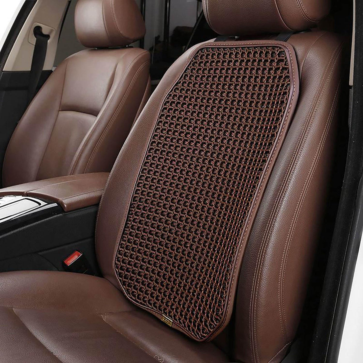 SMIUPIN front view of brown seat cushion showing breathable design and comfort