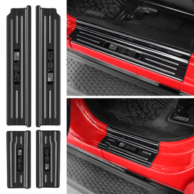 smnuxwm rear door sill installed protecting entry from scuffs