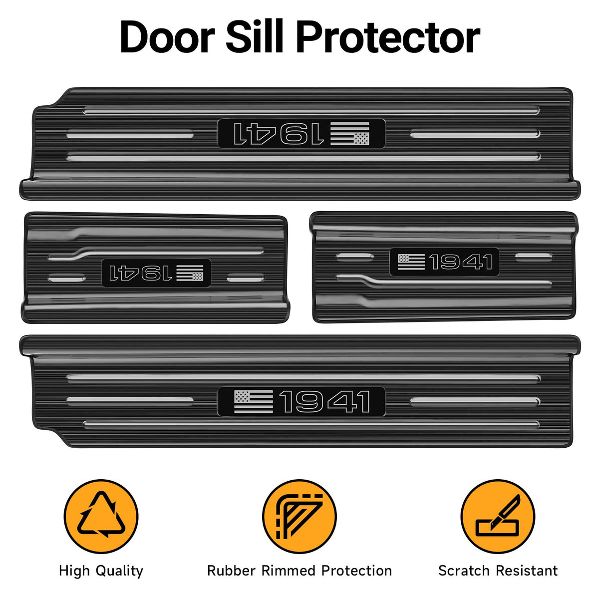 smnuxwm sill protector next to a boot illustrating scale and coverage