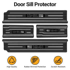 smnuxwm sill protector next to a boot illustrating scale and coverage