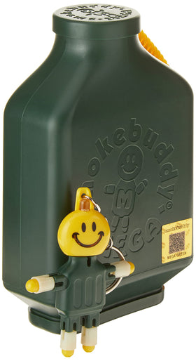 smokebuddy front view showing green MEGA design and discreet profile