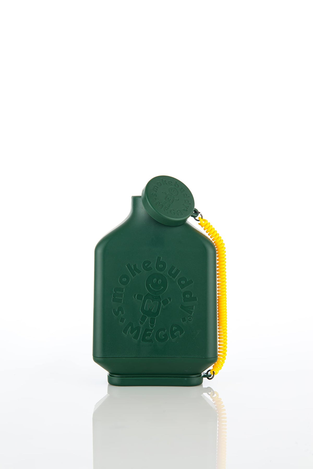 smokebuddy MEGA with travel caps demonstrating sealed discrete storage