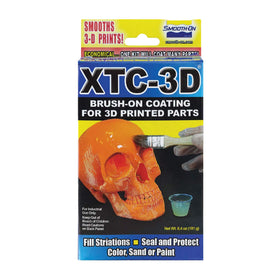 Smooth-On XTC-3D front label showing size and clear finish benefit