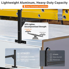 SMOQIO rack close-up weld joint highlighting strong build and reliability