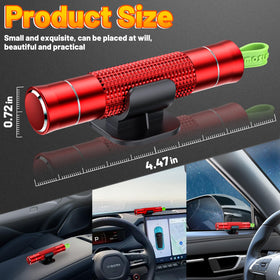 smosun Safehammer placed in car console for easy reach and emergency readiness benefit