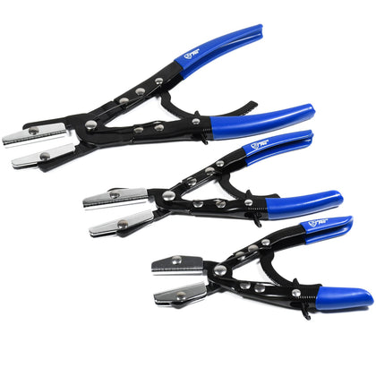 SMOTIVEPRO front view of three-piece pliers set showing sizes and packaging benefit