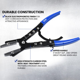 SMOTIVEPRO ratchet lock detail showing easy hands-free hold benefit